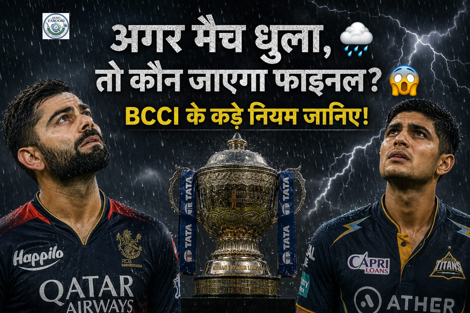 Playoff Qualifier1Rain Rules Alert