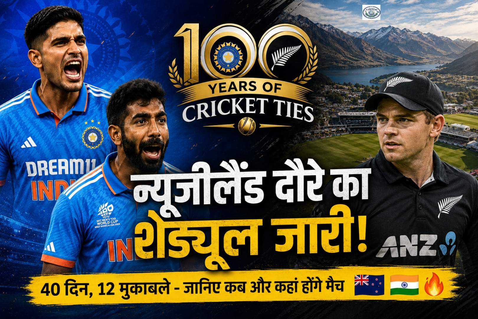 India Tour of New Zealand 2026 Schedule