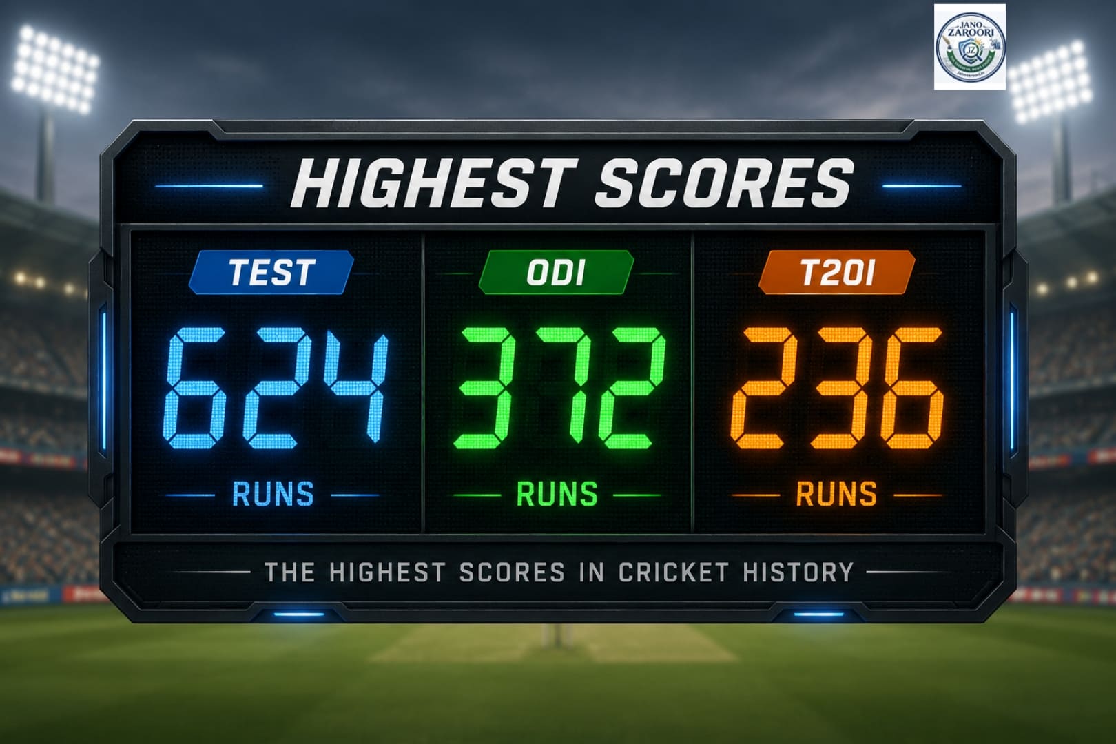 The Highest Partnerships in All 3 Formats